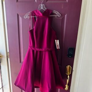 Elegant Dress in Rich Pink